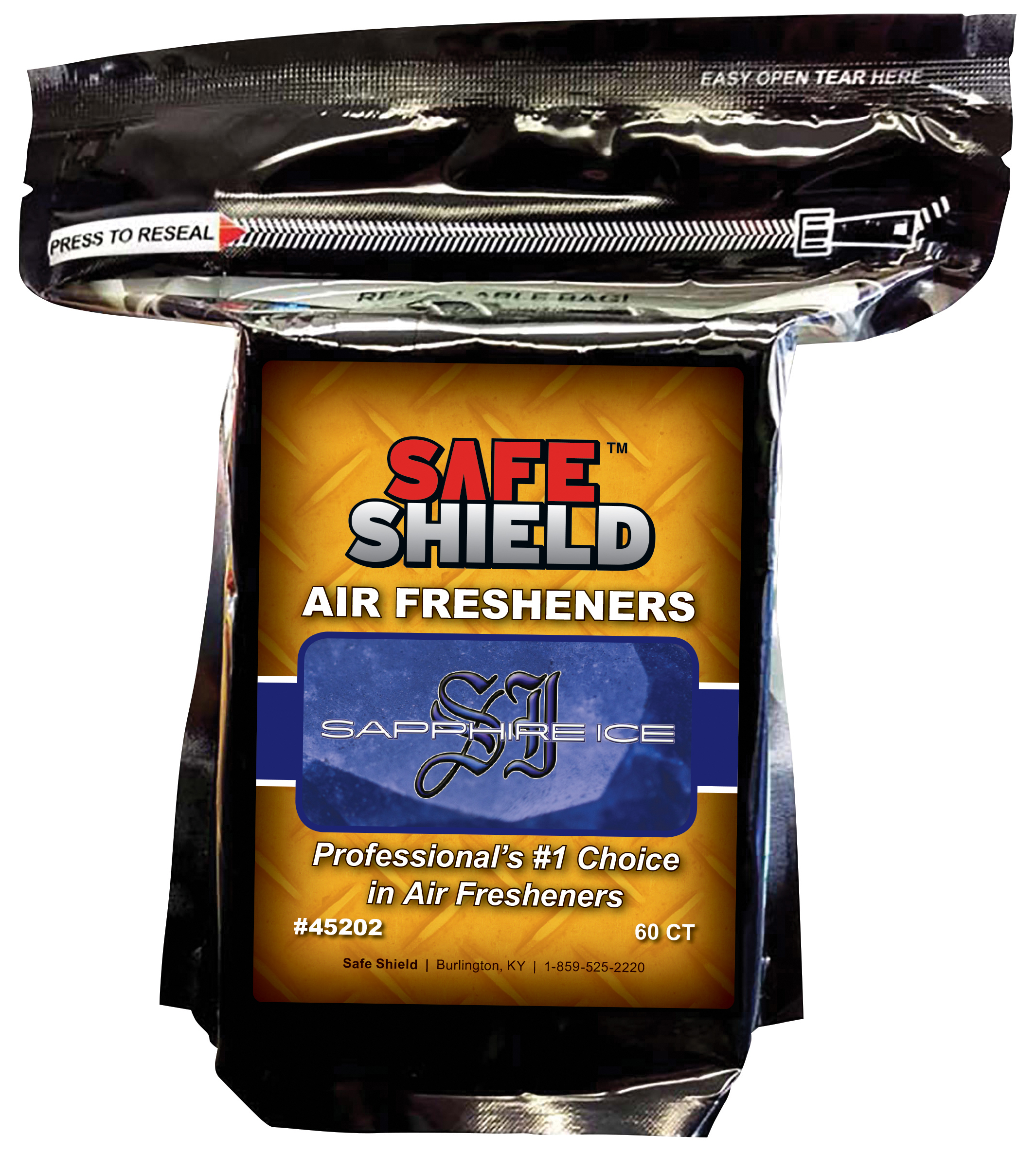 Air Freshener Pads - SAPPHIRE ICE - Qty. 60 per bag