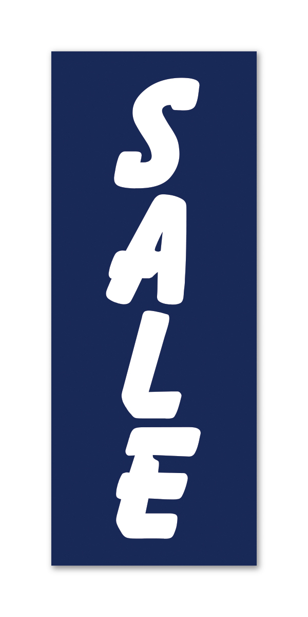 Flat Top Swooper Banner - BLUE SALE LRG - Qty. 1