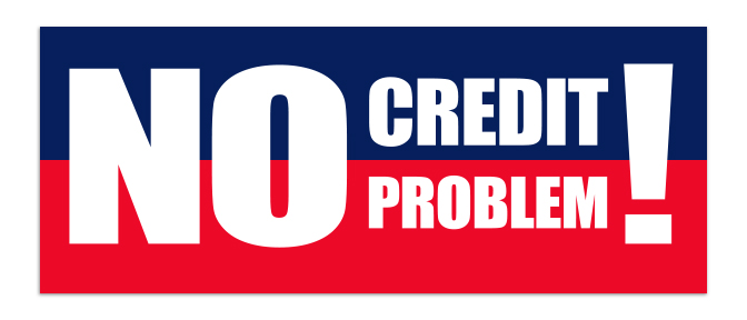 Windshield Banner - No Credit!/No Problem! - Qty. 1