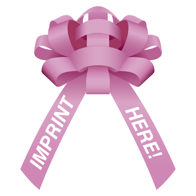 Car Bow Custom - Pink Vinyl  30" - Qty. 1