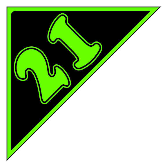 Window Sticker - Auto Angles - Green & Black - 2021 - Qty. 12