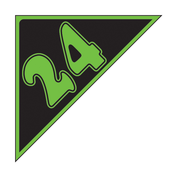 Window Sticker - Auto Angles - Green & Black - 2024 - Qty. 12