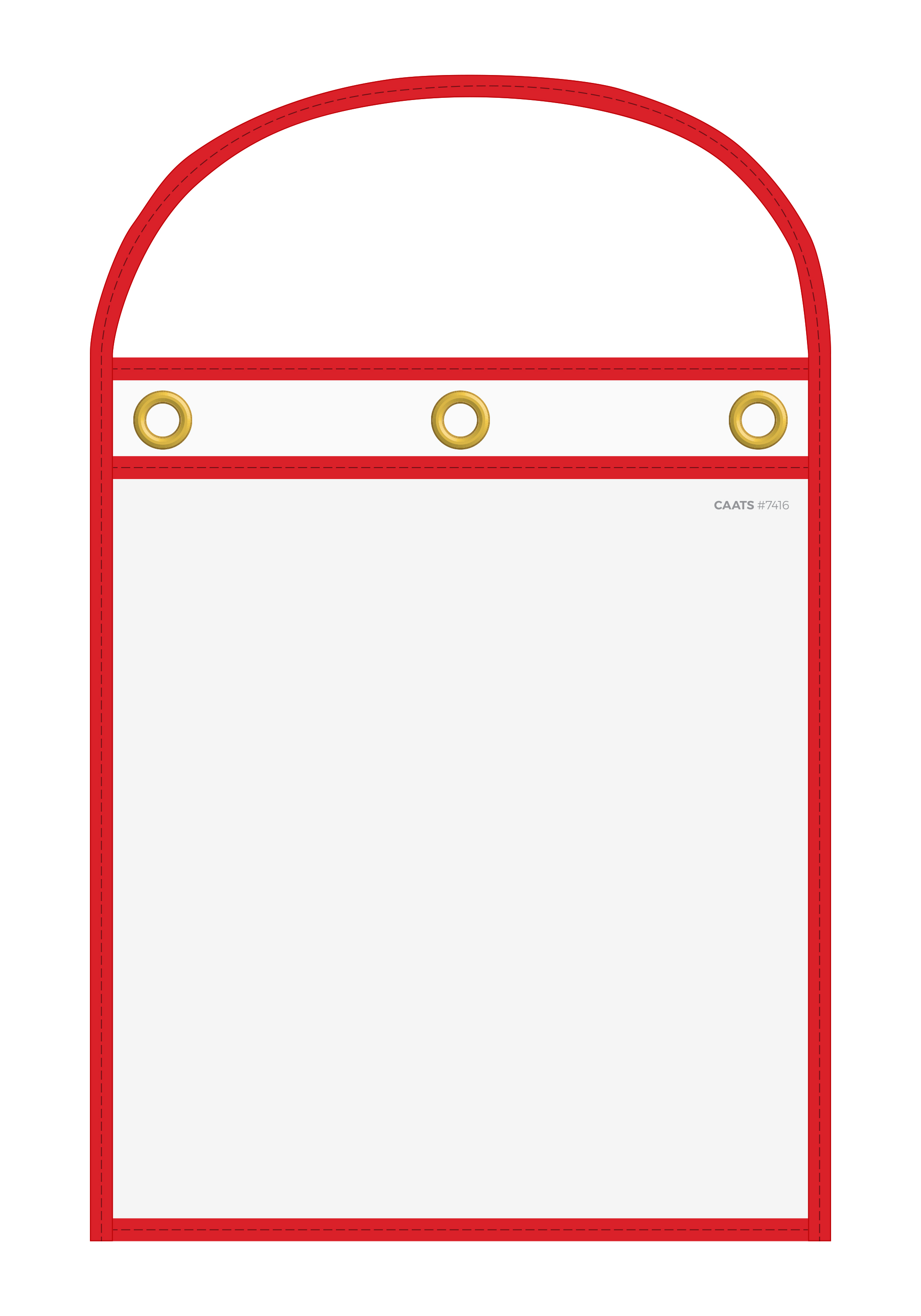 WorkTicket Holder - Red - Clear Front & Back - 11" x 13" - Qty. 25