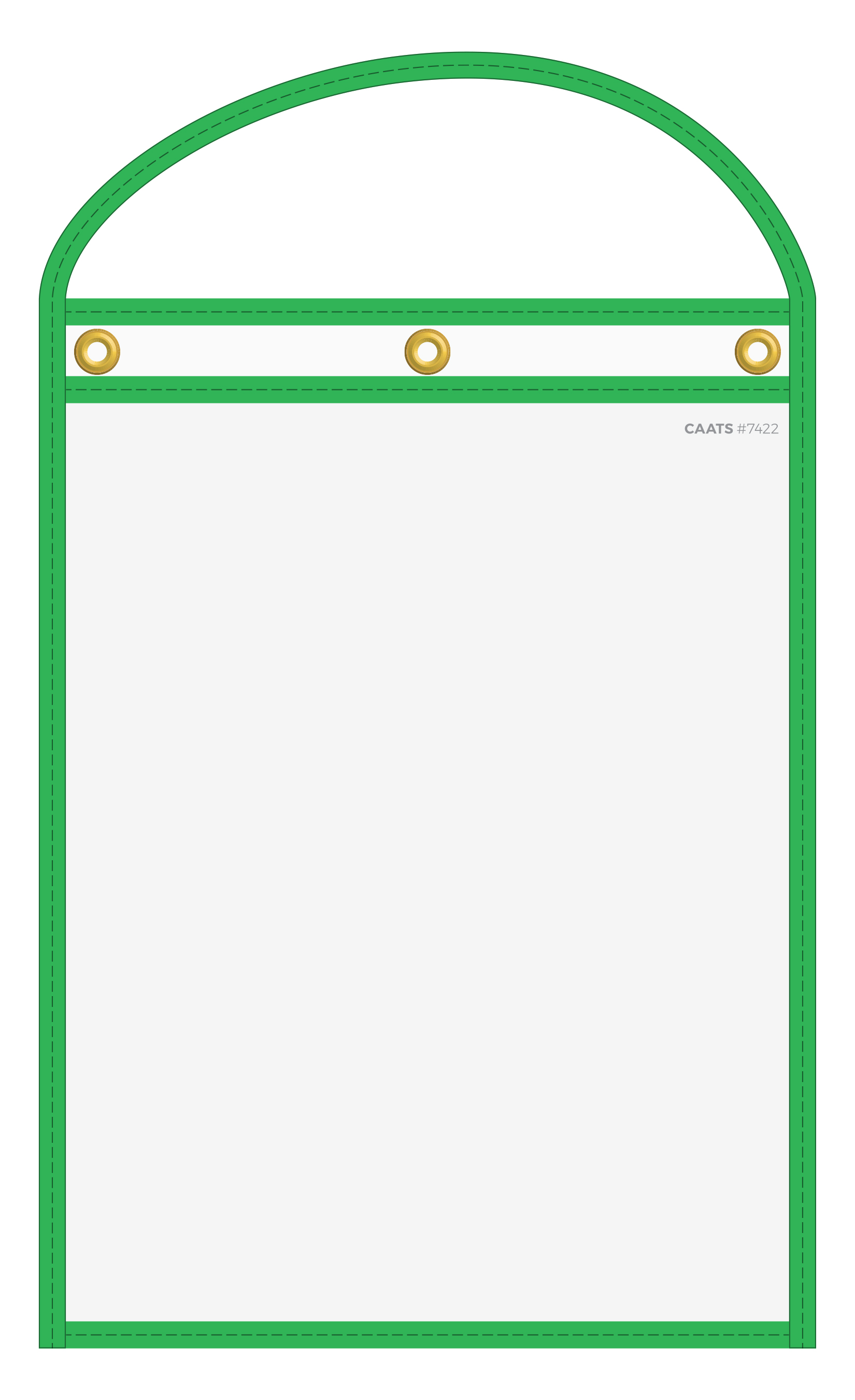 WorkTicket Holder - Neon Green - Clear Front & Back - 10" x 13" - Qty. 10